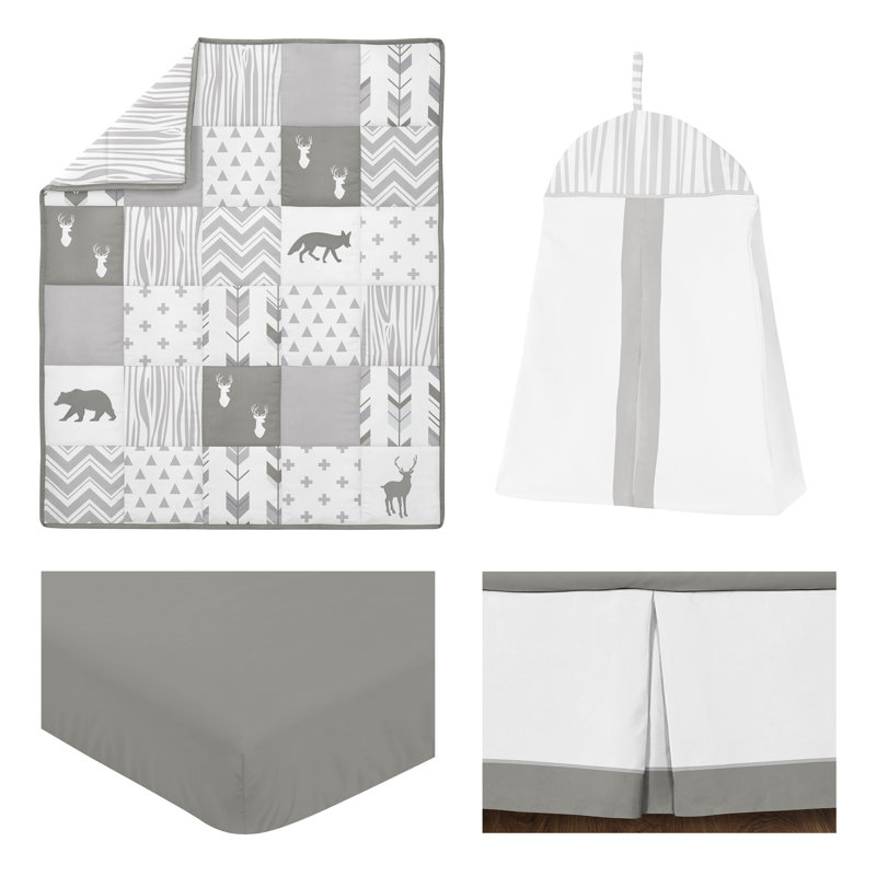 Woodsy 4 Piece Crib Bedding Set