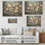 Arbre de fleurs d'orchidées blanches et bleues III - Floral abstrait sur bois-921208551