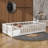 Low-To-The-Ground Twin-Size Floor Bed With Fence No Door Included-501043420