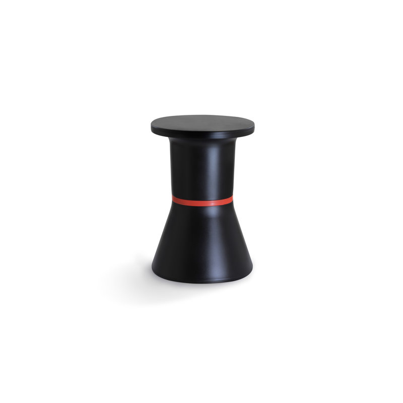 Tabouret d'appoint PA.HE.KO PA, Noir / Rouge