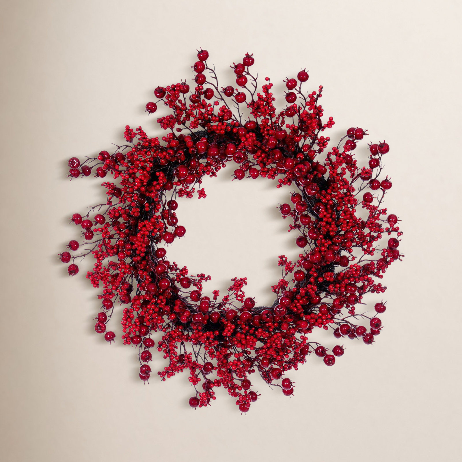 28" Berry Front Door Christmas Wreath