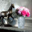 Mustang Handcrafted Crystal Table Vase