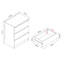 110cm W 9 - Drawer Chest of Drawers