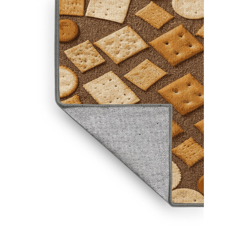  Tapis lavable Crackers Desserts, Rectangle de 5 pi x 8 pi