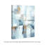 «Blue House» par Art Remedy sur toile bleue-99522157-99522156
