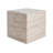 Outdoor/Indoor Square Travertine Lightweight Concrete Side Table(Only Including Table)