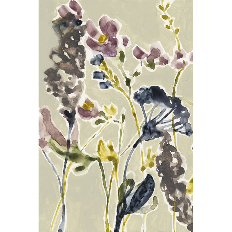 Parchment Flower Field I by Jennifer Goldberger - Wrapped Canvas Art Prints, 91cm H x 61cm W