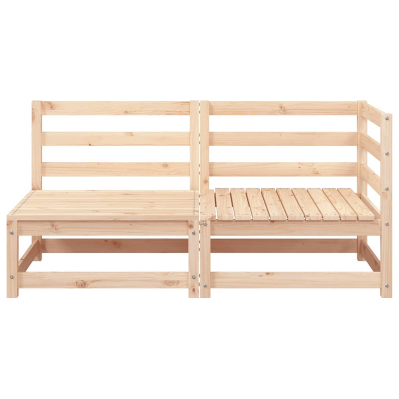 70cm Wide Rectangle Patio Sofa, Light Brown