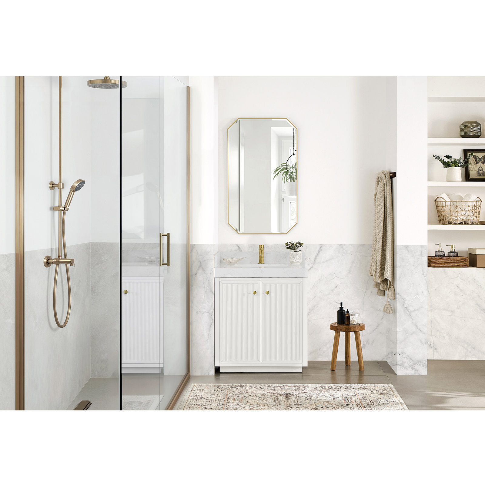 Thea 30" Single Bathroom Vanity, White