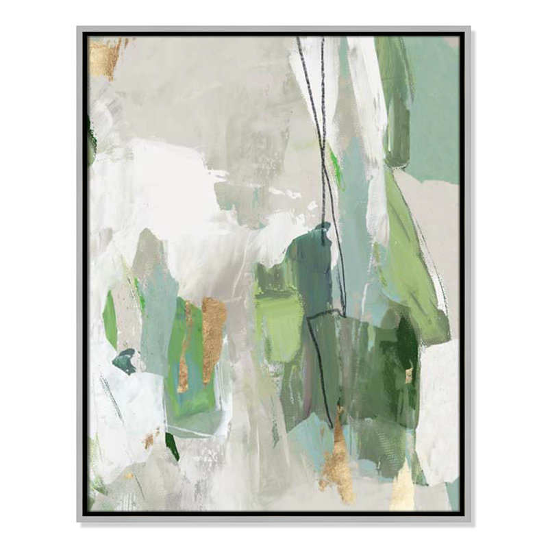 Collection Enchanted Emerald Enchanted Emerald II par Tom Reeves, H 29,5 po x l 23,5 po x P 2 po, Encadrement argenté