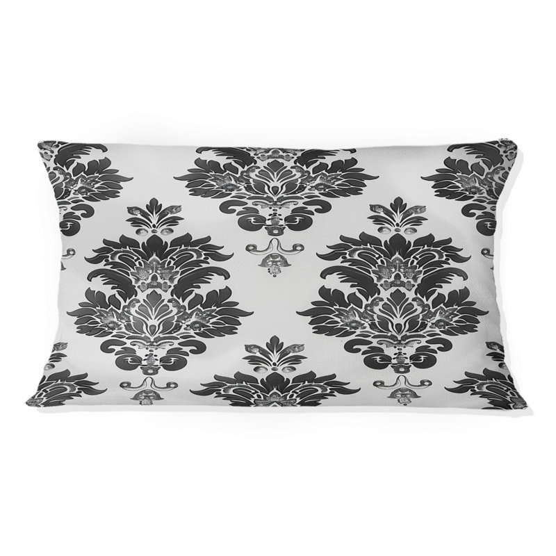 Damask Elegance II - Glam Lumbar Pillow