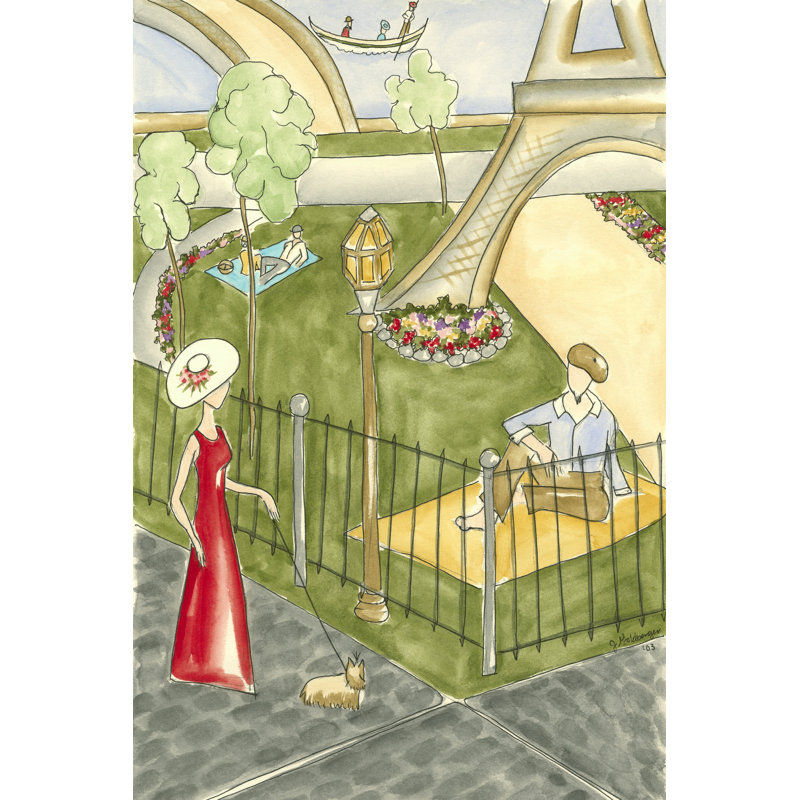 Parisian Holiday I by Jennifer Goldberger - Wrapped Canvas Art Prints, 91cm H x 61cm W
