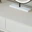 Coiffeuse avec miroir lumineux, 5 tiroirs, 1 chaise