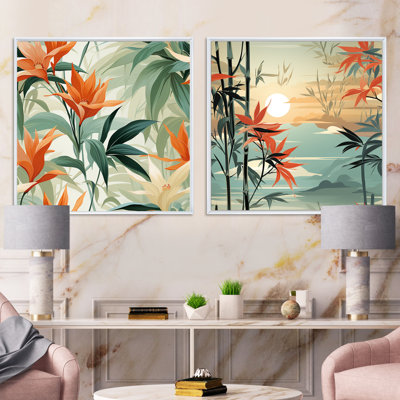 Armine - Tropical Square Collage Set Of 2