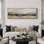 «Minimal Landscape Abstract Mountain Hues Minimalist Landscape», reproduction d'art sur toile-98042325-111565903