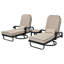 Ensemble de 3 chaises longues pivotantes Astoria