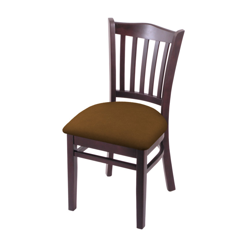 Hampton 18'' H Upholstered Beech Side Chair, Dark Cherry, Canter Thatch