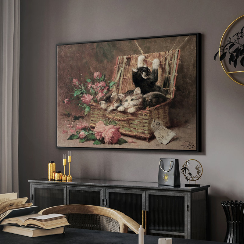 Paysage rétro-CCXXC, H 17 po x l 25 po x P 2 po, Toile avec cadre flottant noir