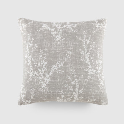 Floral Willow Cotton Square Throw Pillow (20" x 20")