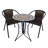NOVA BISTRO 60cm Mosaic Table with San Remo Chair Garden Set