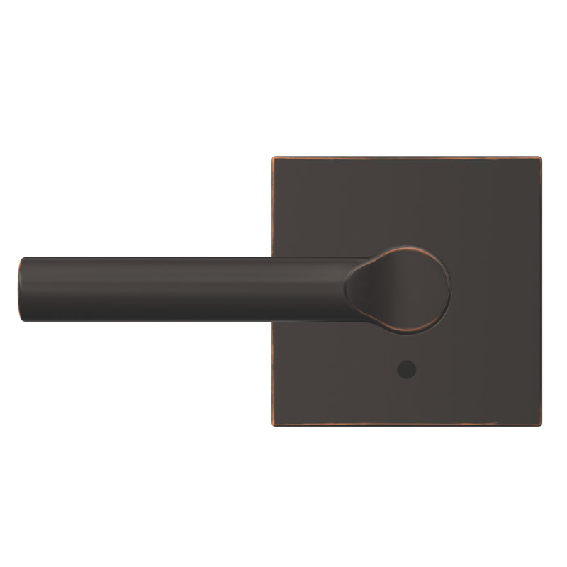 Custom Broadway Hall-Closet and Bed-Bath Lever with Collins Trim, Aged Bronze