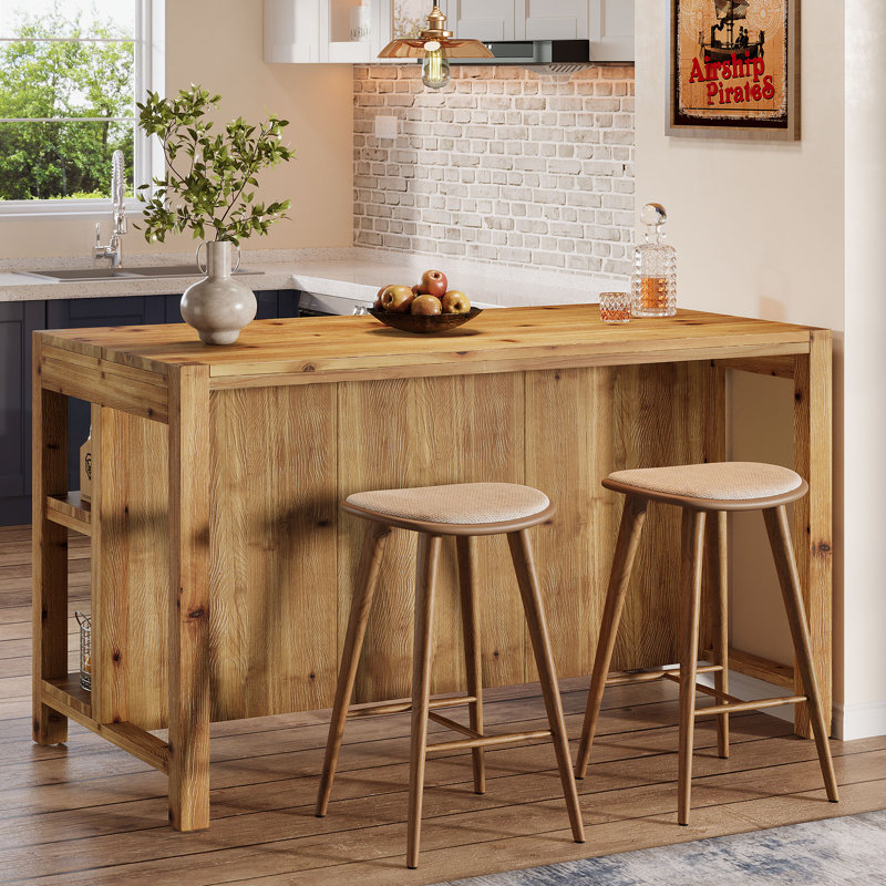 Solid Wood Kitchen Island
