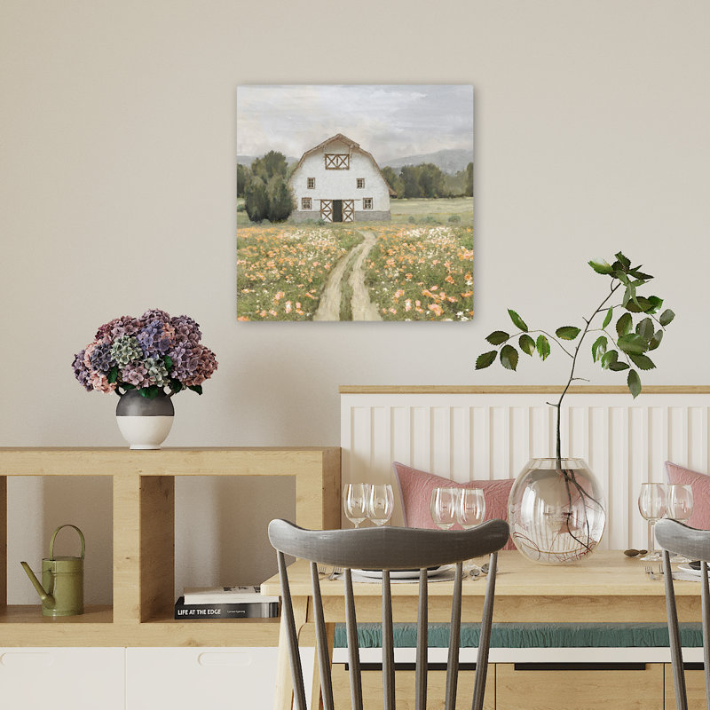 Art floral contemporain Flower Farm, H 18 po x l 18 po