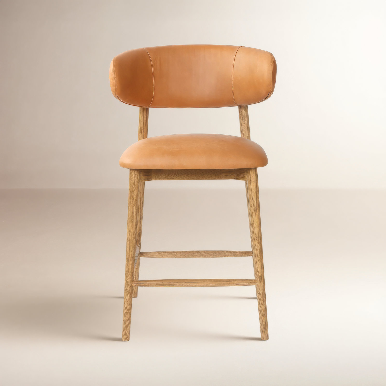 Ofella 26" Bar Stool, Hazelnut Brown