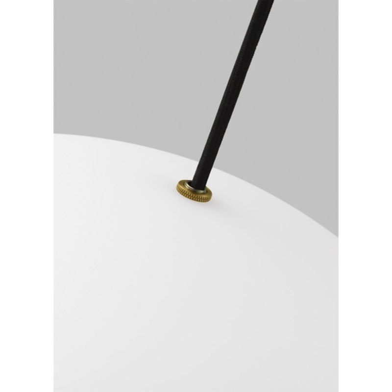 Hanea 1 - Light LED Pendant, Natural Brass, !8" H x 18" D x 18" W