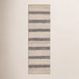Jute Ticking Indigo Handwoven Rug