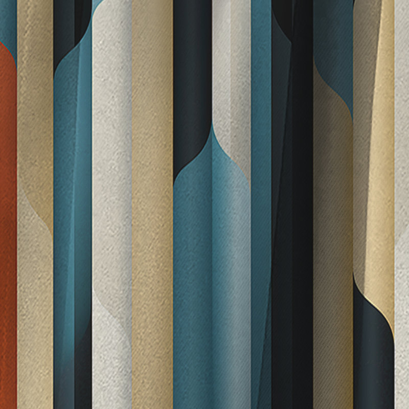 Rideau occultant rayé Green Industrial Chic Striped Patterns I - 1 panneaux, L 52 po x L 95 po