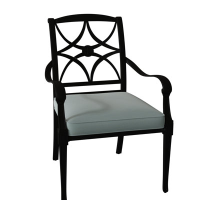 Chaise de patio empilable avec coussin Wiltshire