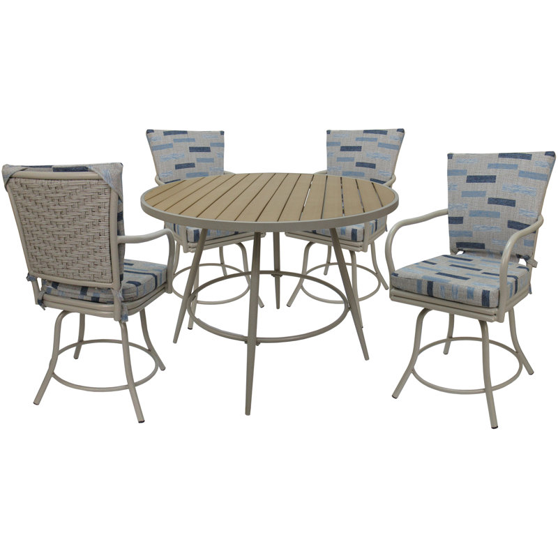 Sophère pour 4 personnes - extérieur, Beige, Bleu / beige