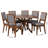 Madeira Baxton Studio Mana Modern Grey And Walnut Brown Wood Dining Set-1790297039