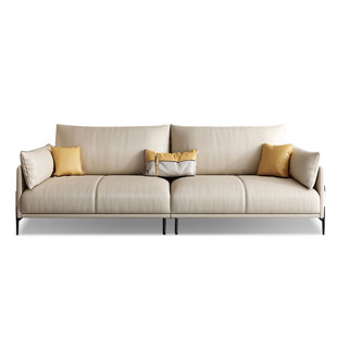 Leather White Sofas You'll Love - Wayfair Canada