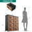 Kathiria 8 Drawer Double Fabric Dresser with Wood Grain Prints-1264775747