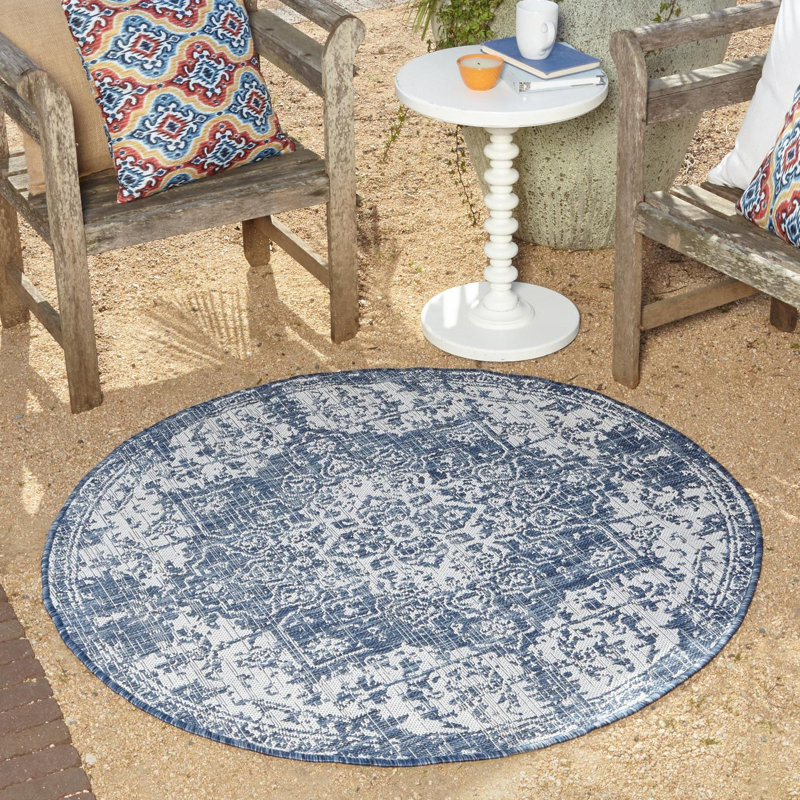 Jill Zarin Dubai Indoor/Outdoor Rug, Round 13'1"