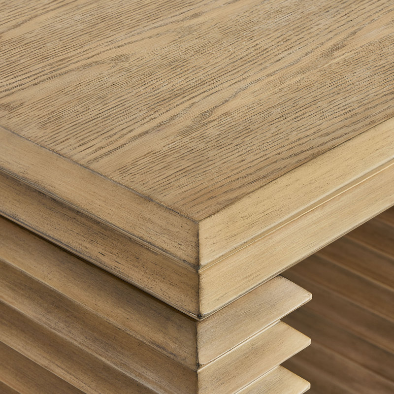 Canto Square 24" Stacked Design End Table