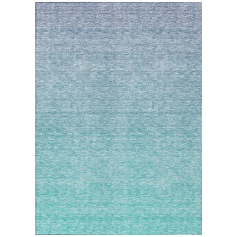Quadere Washable Ombre Indoor / Outdoor Rug