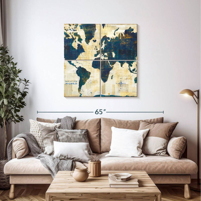 Aliaz Antique World Map Collage II