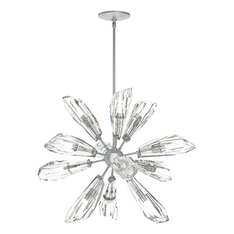 Lustre à 12 lumières Luma, Platine rétro