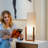 Tona WALNUT WOOD MID-CENTURY MODERN TABLE LAMP