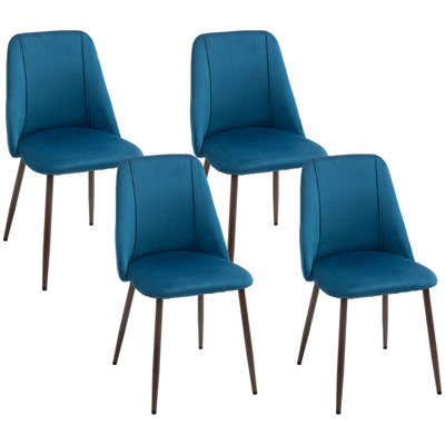 Dining Chairs Set, Velvet Accent Chair