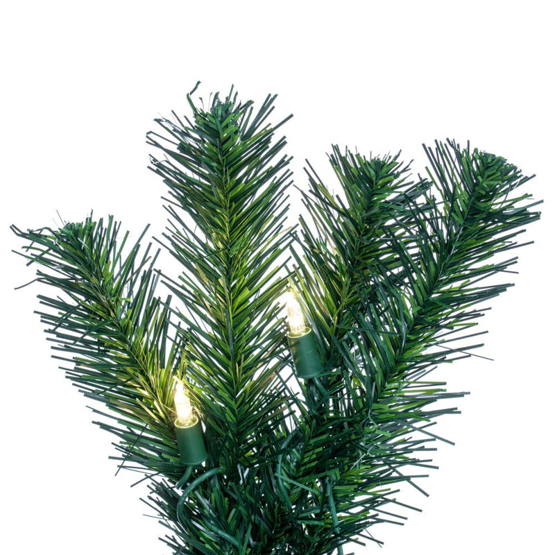 Alanny 600'' in. Lighted Faux Douglas Fir Garland
