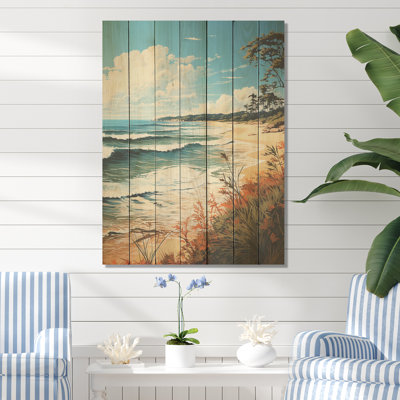 Tropical Beach Paradise - plage sur bois