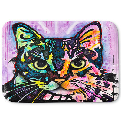 Tapis pour salle de bain en mousse à mémoire à chat maya russo dean