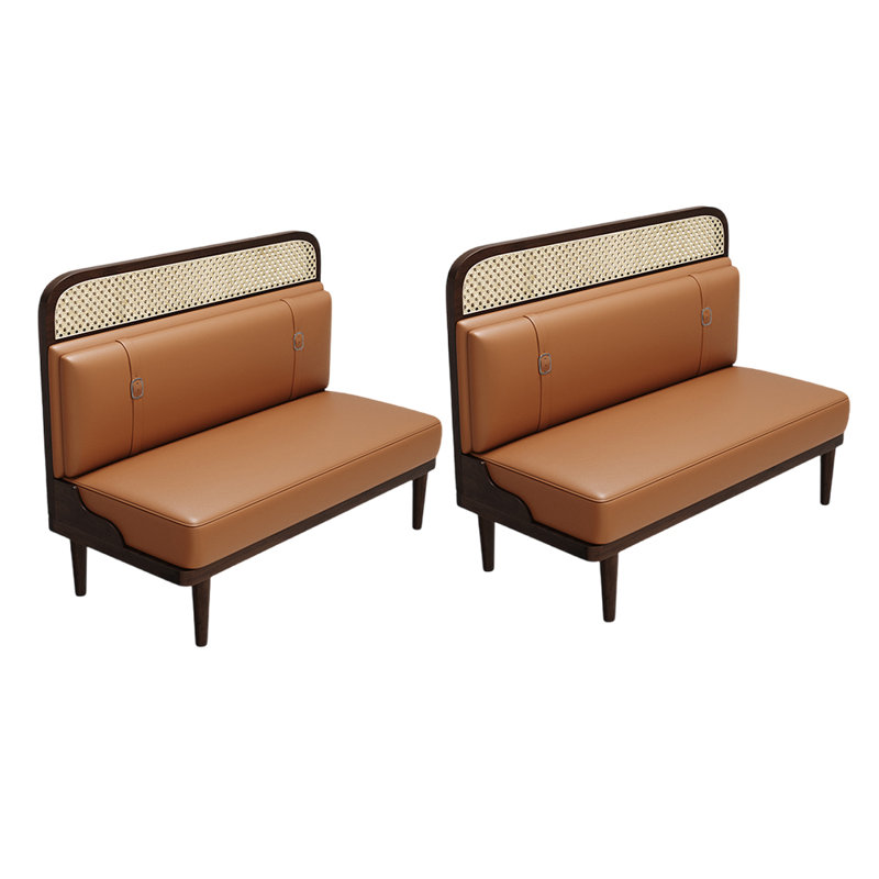 Banc rembourré en similicuir élégant
