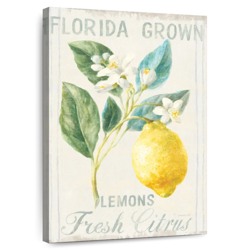 Kema Floursack Lemon I Wall Sign, 12" H x 8" W