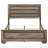 Washed Taupe Queen Panel Bed