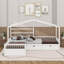 Lit plateforme simple avec tiroirs de rangement-1176055380